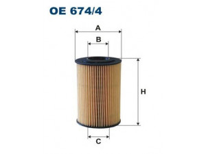 FILTRON OE674/4 alyvos filtras 
 Techninės priežiūros dalys -> Techninės priežiūros intervalai
2631027100, 2632027400, 2632027401