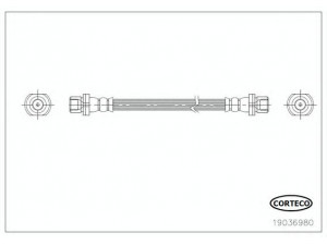 CORTECO 19036980 stabdžių žarnelė 
 Stabdžių sistema -> Stabdžių žarnelės
90947W2015