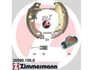 ZIMMERMANN 20990.106.9 stabdžių trinkelių komplektas 
 Techninės priežiūros dalys -> Papildomas remontas