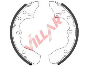 VILLAR 629.0738 stabdžių trinkelių komplektas 
 Techninės priežiūros dalys -> Papildomas remontas
B09226310, B0922638Z, B09249380