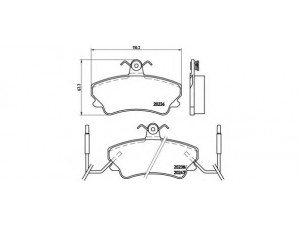 BREMBO P 68 019 stabdžių trinkelių rinkinys, diskinis stabdys 
 Techninės priežiūros dalys -> Papildomas remontas
6025170170, 6025171456