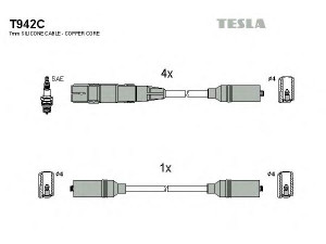 TESLA T942C uždegimo laido komplektas 
 Kibirkšties / kaitinamasis uždegimas -> Uždegimo laidai/jungtys
037905409D