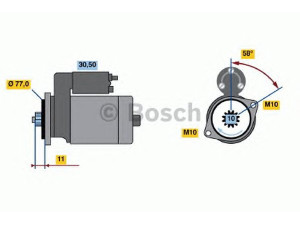 BOSCH 0 986 018 731 starteris 
 Elektros įranga -> Starterio sistema -> Starteris
HK988300, M 002 T 74171, M 2 T 74171