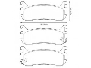 BENDIX 572602B stabdžių trinkelių rinkinys, diskinis stabdys 
 Techninės priežiūros dalys -> Papildomas remontas
N0Y82643Z, NAY52643Z, NAY52643ZA