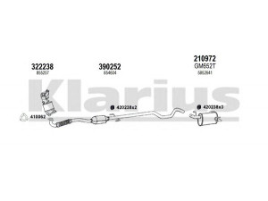 KLARIUS 391754E išmetimo sistema 
 Išmetimo sistema -> Išmetimo sistema, visa