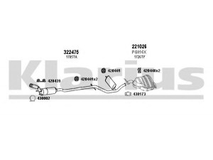 KLARIUS 631109E išmetimo sistema 
 Išmetimo sistema -> Išmetimo sistema, visa