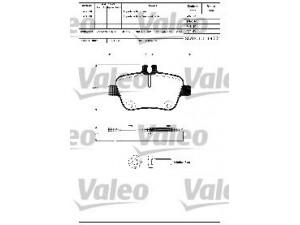 VALEO 601304 stabdžių trinkelių rinkinys, diskinis stabdys 
 Techninės priežiūros dalys -> Papildomas remontas
0064202320, 0064208020, 64202320