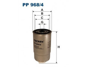 FILTRON PP968/4 kuro filtras 
 Techninės priežiūros dalys -> Papildomas remontas
1906 C2, 190694, 77362258, 1906 C2