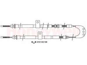 BENDIX 432662B trosas, stovėjimo stabdys 
 Stabdžių sistema -> Valdymo svirtys/trosai
6920299, 7127225, 92FB2A603BA, 94FB2A603A1B