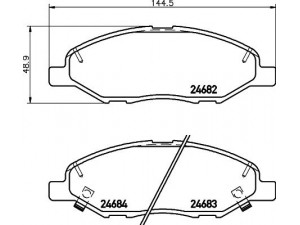 HELLA PAGID 8DB 355 014-371 stabdžių trinkelių rinkinys, diskinis stabdys 
 Techninės priežiūros dalys -> Papildomas remontas
41060AX085, 41060EE30J, 41060RN22A