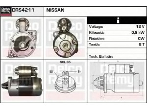 DELCO REMY DRS4211 starteris 
 Elektros įranga -> Starterio sistema -> Starteris
M3T33981, M3T33981H, M3T41481, 23300-01E13