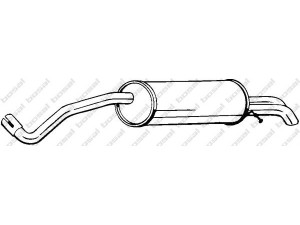BOSAL 279-299 galinis duslintuvas 
 Išmetimo sistema -> Duslintuvas
6Q9.253.609AN, 6Q9253609AN