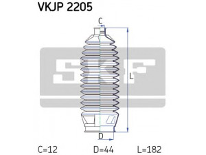 SKF VKJP 2205 gofruotoji membrana, vairavimas 
 Vairavimas -> Gofruotoji membrana/sandarinimai
53535SMGE01