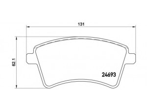 BREMBO P 68 044 stabdžių trinkelių rinkinys, diskinis stabdys 
 Techninės priežiūros dalys -> Papildomas remontas
4154210310, 4154210610, A4154210310