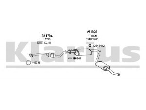KLARIUS 630858E išmetimo sistema 
 Išmetimo sistema -> Išmetimo sistema, visa