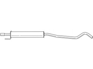 AKS DASIS SG40489 vidurinis duslintuvas 
 Išmetimo sistema -> Duslintuvas
5852127