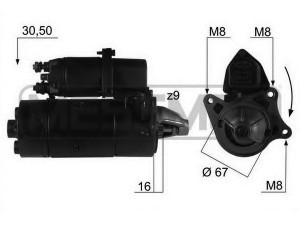 MESSMER 220067 starteris 
 Elektros įranga -> Starterio sistema -> Starteris
4474714, 4474715, 46231526, 5990470