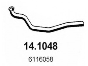 ASSO 14.1048 išleidimo kolektorius 
 Išmetimo sistema -> Išmetimo vamzdžiai
6116056, 6116058, 6130193, 6130194