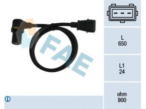 FAE 79057 jutiklis, alkūninio veleno impulsas; RPM jutiklis, variklio valdymas 
 Elektros įranga -> Jutikliai
7756924, 7799032, 77990320, 7799032