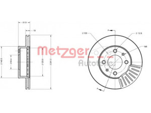 METZGER 6110618 stabdžių diskas 
 Dviratė transporto priemonės -> Stabdžių sistema -> Stabdžių diskai / priedai
5171221350, 5171221B00, 5171224100