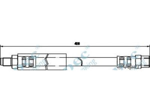 APEC braking HOS3306 stabdžių žarnelė 
 Stabdžių sistema -> Stabdžių žarnelės
3430408, 34304089, 3430409