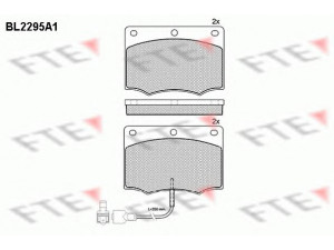 FTE BL2295A1 stabdžių trinkelių rinkinys, diskinis stabdys 
 Techninės priežiūros dalys -> Papildomas remontas
78GB2K021AA, 82GB2K021MA