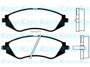 KAVO PARTS BP-1003 stabdžių trinkelių rinkinys, diskinis stabdys 
 Techninės priežiūros dalys -> Papildomas remontas
96253367, 96495227, 064512, 11046948322