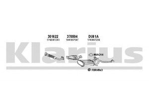 KLARIUS 300044U išmetimo sistema 
 Išmetimo sistema -> Išmetimo sistema, visa