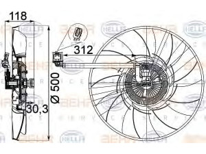 HELLA 8MV 376 757-311 ventiliatorius, radiatoriaus 
 Aušinimo sistema -> Oro aušinimas
PGB500010, PGG500161, PGG500260