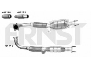ERNST 751742 katalizatoriaus keitiklis 
 Išmetimo sistema -> Katalizatoriaus keitiklis
MR 916 040