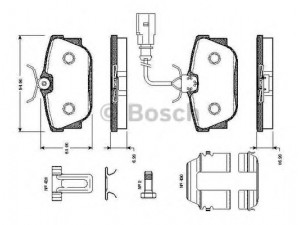 BOSCH 0 986 TB2 047 stabdžių trinkelių rinkinys, diskinis stabdys
7D0 698 451 F, 7M3 698 451 D, 7D0 698 451 B