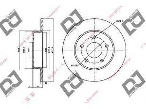 DJ PARTS BD1392 stabdžių diskas 
 Dviratė transporto priemonės -> Stabdžių sistema -> Stabdžių diskai / priedai
43206-4U101, 432064U101, 432064U103