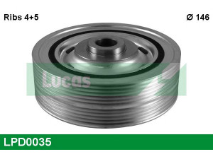 LUCAS ENGINE DRIVE LPD0035 skriemulys, alkūninis velenas 
 Diržinė pavara -> Dirželio skriemulys
0515T4, 500332293, 504099920, 99462683