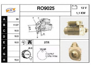 SNRA RO9025 starteris