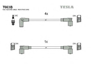 TESLA T663B uždegimo laido komplektas 
 Kibirkšties / kaitinamasis uždegimas -> Uždegimo laidai/jungtys
GHT191, GHT241