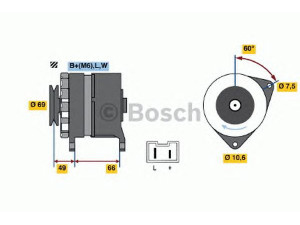 BOSCH 0 986 032 320 kintamosios srovės generatorius 
 Elektros įranga -> Kint. sr. generatorius/dalys -> Kintamosios srovės generatorius
77 00 349 578, 77 00 665 610, 77 00 710 286