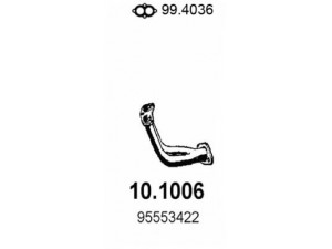 ASSO 10.1006 išleidimo kolektorius 
 Išmetimo sistema -> Išmetimo vamzdžiai
95553422