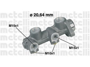 METELLI 05-0188 pagrindinis cilindras, stabdžiai 
 Stabdžių sistema -> Pagrindinis stabdžių cilindras
3488319, 558002