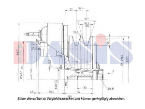 AKS DASIS 851127N magnetinė sankaba, oro kondicionieriaus kompresorius