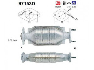 AS 97153D katalizatoriaus keitiklis 
 Išmetimo sistema -> Katalizatoriaus keitiklis
30613689, 30871074, 8602957, 8602965