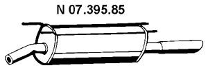 EBERSPÄCHER 07.395.85 galinis duslintuvas 
 Išmetimo sistema -> Duslintuvas
58 52 372, 58 52 842, 58 52 937