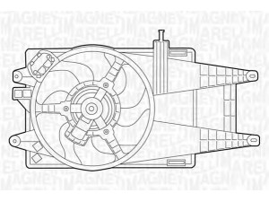 MAGNETI MARELLI 069422049010 ventiliatorius, radiatoriaus 
 Aušinimo sistema -> Oro aušinimas
51721477, 51738357