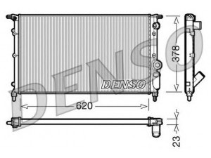 DENSO DRM23022 radiatorius, variklio aušinimas 
 Aušinimo sistema -> Radiatorius/alyvos aušintuvas -> Radiatorius/dalys
7700795175