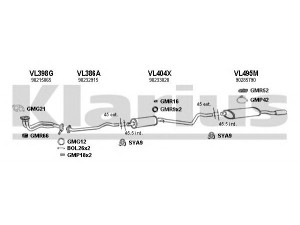 KLARIUS 390877U išmetimo sistema 
 Išmetimo sistema -> Išmetimo sistema, visa