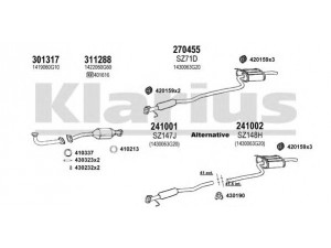 KLARIUS 820068E išmetimo sistema 
 Išmetimo sistema -> Išmetimo sistema, visa