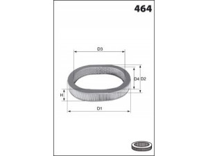 MECAFILTER EL3353 oro filtras 
 Techninės priežiūros dalys -> Techninės priežiūros intervalai
1654615R00, 16546D1100
