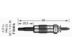 NGK 4645 kaitinimo žvakė 
 Kibirkšties / kaitinamasis uždegimas -> Kaitinimo kaištis
5962.J3, 5962.T1, 7088988, 09 111 145