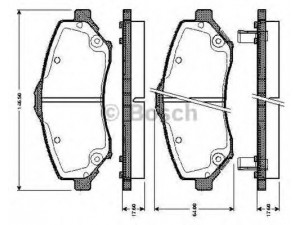 BOSCH 0 986 TB3 007 stabdžių trinkelių rinkinys, diskinis stabdys 
 Techninės priežiūros dalys -> Papildomas remontas
068068762AA, 68003 701AA, 68029 264AA