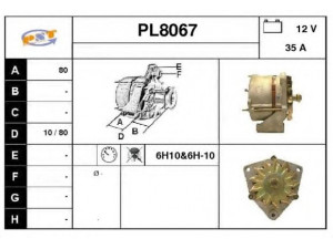 SNRA PL8067 kintamosios srovės generatorius
0041548802