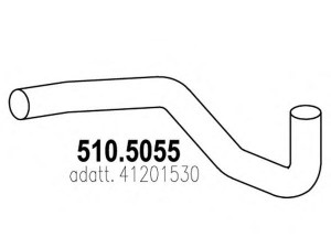 ASSO 510.5055 išleidimo kolektorius 
 Išmetimo sistema -> Išmetimo vamzdžiai
41201530